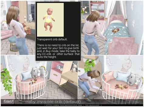 The Sims Resource - Sims 4 - Miscellaneous - erinrose94 - Bassinet. . Invisible crib sims 4